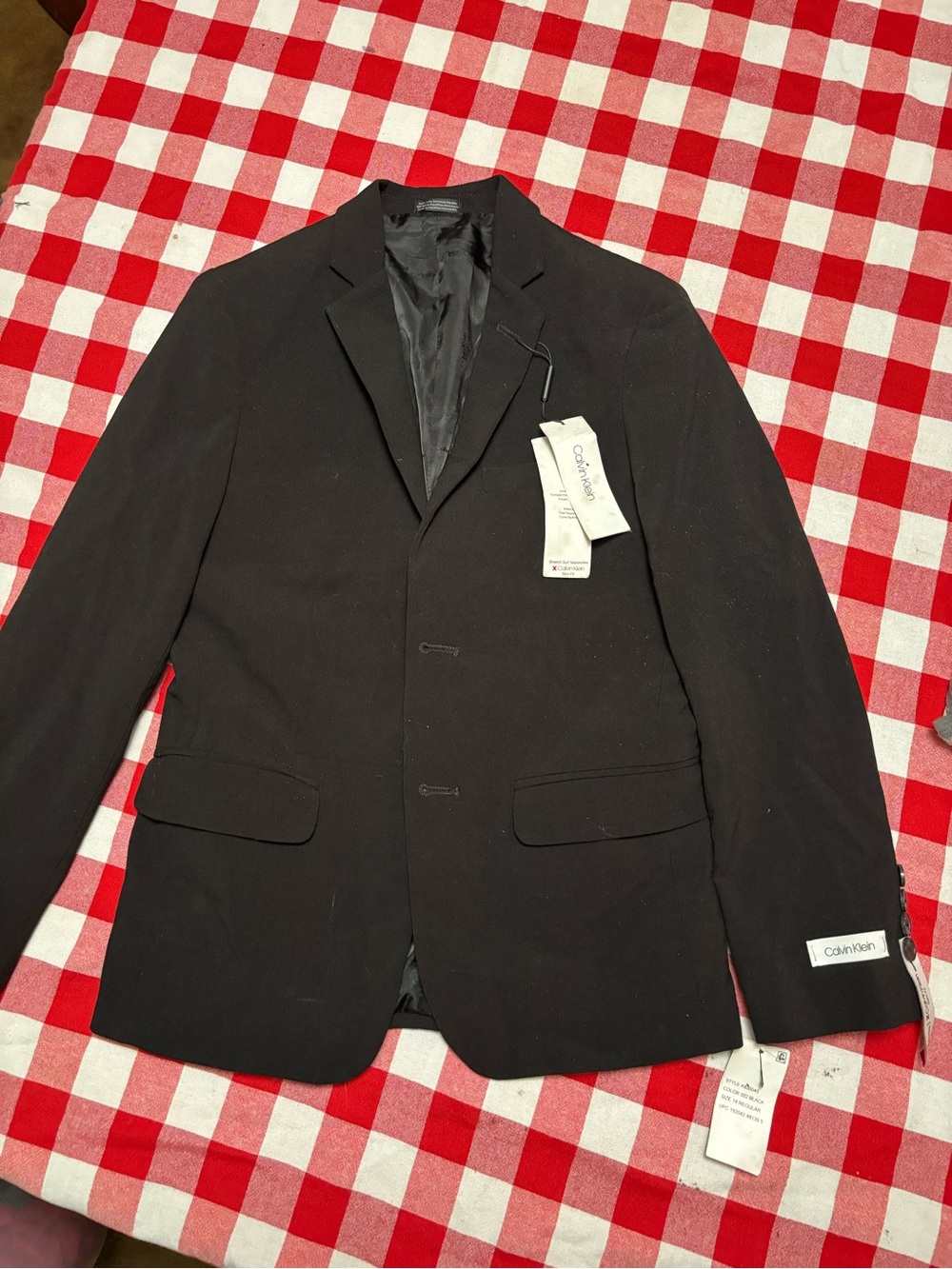 Calvin Klein Women's Black Single-Breasted Blazer